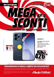 Volantino MediaWorld settimana 32 Pagina 4: Oppo Smartphone Reno15 FS 5G €426,55