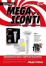 Volantino MediaWorld settimana 32 Pagina 46: Epilatore SES9-030 Braun €116,99