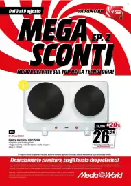Volantino MediaWorld settimana 32 Pagina 49: Ok. Piastra elettriche ODP2520W €26,39
