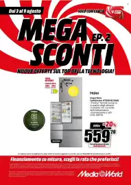 Volantino MediaWorld settimana 32 Pagina 54: Haier Frigorifero Combinato HTR3618CNMG €559,20