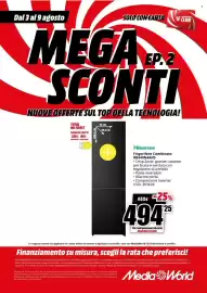 Volantino MediaWorld settimana 32 Pagina 55: Hisense Frigorifero Combinato RB440N4AFD €494,25