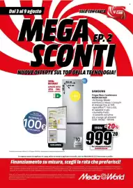 Volantino MediaWorld settimana 32 Pagina 57: Samsung Frigorifero Combinato €999,20