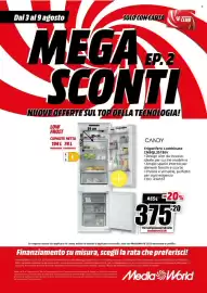 Volantino MediaWorld settimana 32 Pagina 58: Frigorifero Combinato CANDY €375,20