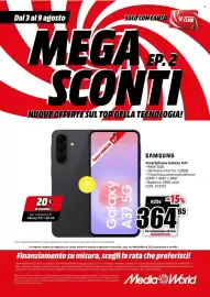 Volantino MediaWorld settimana 32 Pagina 8: Samsung Galaxy A37 5G €364,65
