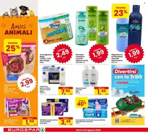 Volantino Eurospar Pagina 18: Sapone liquido assortito Dove €1,49, Crema viso giorno e notte/contorno occhi Nivea €7,90