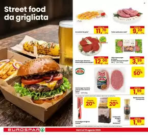 Volantino Eurospar Pagina 4: Hamburger di bovino Passo Dopo Passo Despar €12,00, Suino salsiccia a nodi* €9,20
