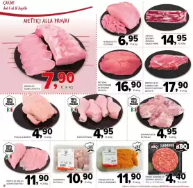 Volantino Todis Pagina 8: FUSI DI POLLO €4,95, Bistecca di lombo con osso di bovino adulto €17,90