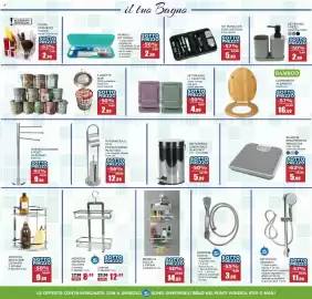 Volantino Happy Casa Pagina 24: MENSOLA ANGOLARE CROMATA €9,99, SET DOCCIA CROMATO €11,99