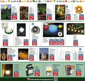 Volantino Happy Casa Pagina 7: Luer maxi STELO SOLARE €3,99, FARO LED A ENERGIA SOLARE 3 IN 1 €7,99