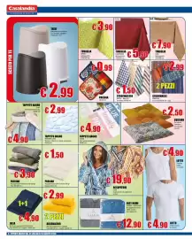 Volantino Casalandia Pagina 8: Asciugamano PAOLINA €3,90, TAPPETO BAGNO WORD €4,90