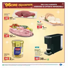 Volantino Carrefour Iper Pagina 41: Bistecchine di Vitello €12,99, Trancio di Tonno Pinne Gialle €17,90