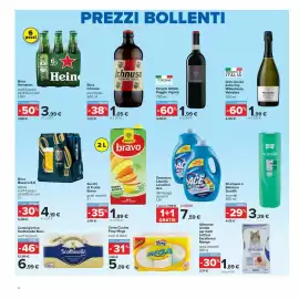 Volantino Carrefour Iper Pagina 6: Succhi di Frutta Bravo €1,89, Birra Ichnusa non filtrata €1,05