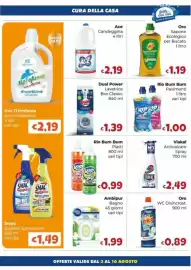 Volantino Le Bolle di Giù Giù Pagina 2: Rio Bum Bum Pavimenti €1,00, Viakal Anticalcare Spray €2,49