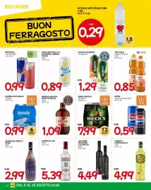 Volantino Hardis Pagina 10: Birra Beck's €7,99, Succhi Skipper €1,29