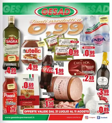 Volantino Gesad Supermercati (valido fino al 11-08)