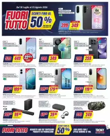 Volantino Trony Pagina 3: HONOR SMARTPHONE MAGIC 8 LITE 5G €349,00, XIAOMI SMARTPHONE NOTE 15 5G €259,00