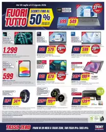Volantino Trony Pagina 8: HP NOTEBOOK 15-FD2026NLX U5 €579,00, ACER NOTEBOOK 15 AG15-42P-R9Q9 €679,00