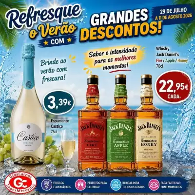 Folheto GidaCarnes Supermercados (válido até 11-08)