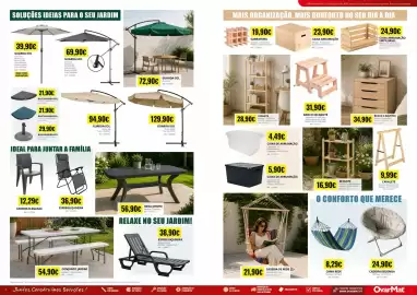 Folheto OvarMat Página 3: Conjunto jardim €54,90, Guarda-sol €94,90