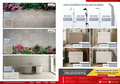Folheto OvarMat Página 5: Móvel iris 100 €229,00, Móvel luana 80 com lavatório 80 fifty €139,90