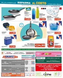 Volantino Mercatò Big Pagina 24: CENTRIFUGA RUCOLA €5,99, SET 2 PADELLE CM 24 + 28 TOGNANA €24,90