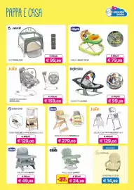 Volantino Universo Bimbo Pagina 11: Torre Toucan di apprendimento €129,00, Joie Sdraietta Altalena Serina 2in1 €159,00