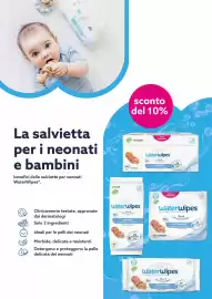 Volantino Universo Bimbo Pagina 19: La salvietta per i neonati e bambini WaterWipes