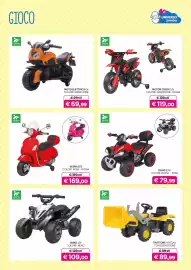 Volantino Universo Bimbo Pagina 35: Quad 8,4V globo €79,99, Trattore a pedali con escavatore €89,99