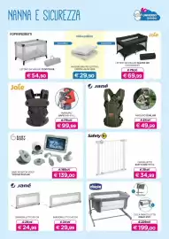 Volantino Universo Bimbo Pagina 7: Safety 1st Cancelletto Easy Close Metal €34,99, Culla fianco letto Magic Evo €199,00