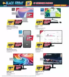 Volantino Trony Pagina 19: LENOVO MONITOR 66FCGAC2IT €179,95, HP DESKTOP OMNIDESK M02-0027NL €699,95