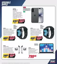 Volantino Trony Pagina 2: APPLE MACBOOK NEO 13" €799,95, APPLE WATCH SERIES 11 46MM €389,95