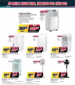 Volantino Trony Pagina 33: XD CONDIZIONATORE PORTATILE €299,95, XD VENTILATORE A PIANTANA XDKYST16BRB €29,95