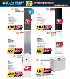 Volantino Trony Pagina 38: WHIRLPOOL CONGELATORE W3RHS19EW1 €269,95, SAMSUNG FRIGORIFERO DA INCASSO €649,95