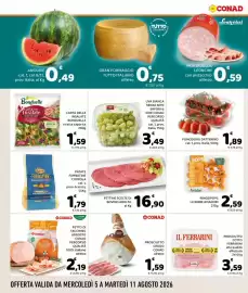 Volantino Conad Margherita settimana 32 Pagina 2: Prosciutto crudo Conad €1,59, Patate fornatine Coppola €1,79