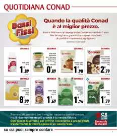 Volantino Conad Superstore | Convenienza Più Pagina 5: Acqua Minerale Effervescente Naturale CONAD €1,74, LEGUMI CONAD €0,89
