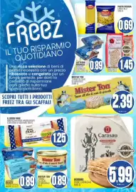 Volantino Vicino a te supermercati Pagina 42: Bobore pane carasau €5,99, Mister Ton Tonno all'olio di girasole €0,89