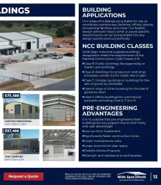 Wide Span Sheds catalogue Page 13