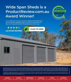 Wide Span Sheds catalogue Page 22