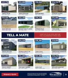 Wide Span Sheds catalogue Page 5