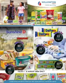 Super Save catalogue Page 2: Sunshine D Margarine Original Brick €40,00, Britelite Green Bar Wrapped €33,99