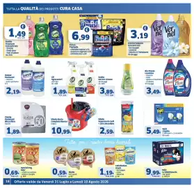 Volantino Sigma Superstore Pagina 18: Cif Sgrassatori €1,89, Vileda Mocio Completo Manico Intero €10,99