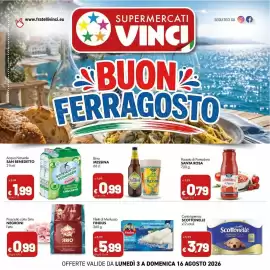 Volantino Supermercati Vinci Pagina 7: Acqua Naturale SAN BENEDETTO €1,99, Birra MESSINA €0,99