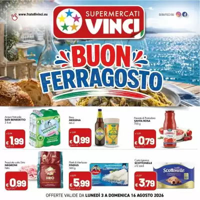 Volantino Supermercati Vinci (valido fino al 16-08)
