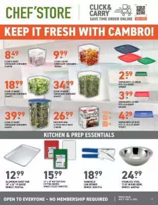 US Foods Chef's Store (valid until 16-08)