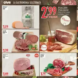 Volantino Crai Pagina 5: Salame Milano Beretta €1,39, Prosciutto Cotto Alta Qualità CRAI €1,49