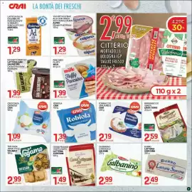 Volantino Crai Pagina 7: Formaggio spalmabile CRAI €2,19, Dessert cremoso Latteria San Salvatore €1,99