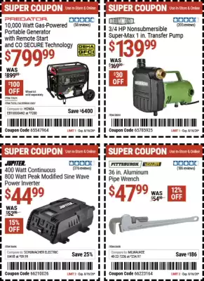 Harbor Freight Tools weekly ad (valid until 16-08)