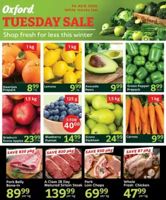 Oxford Freshmarket catalogue