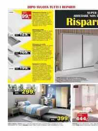 Volantino Dipo Arredamenti Pagina 8: Letto 1 piazza e mezza €299,00, Armadio €444,00