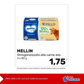 Volantino Iper Tosano settimana 32 Pagina 2: Mellin Omogeneizzato alla carne €1,75